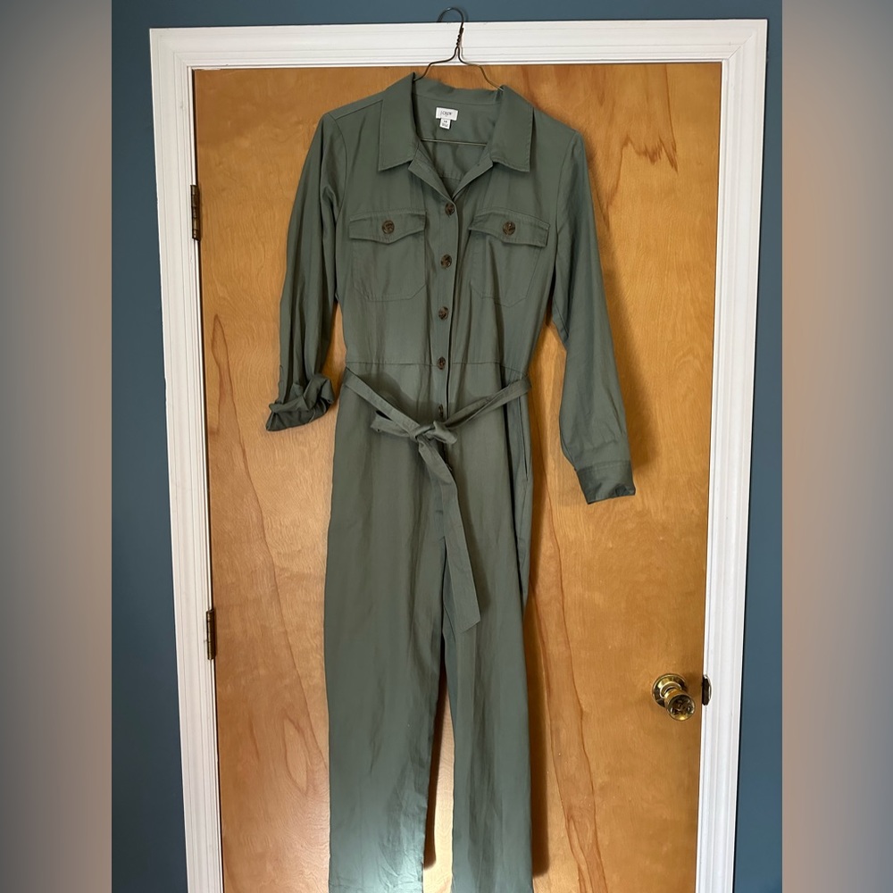 J. Crew Olive Green Utility Jumpsuit